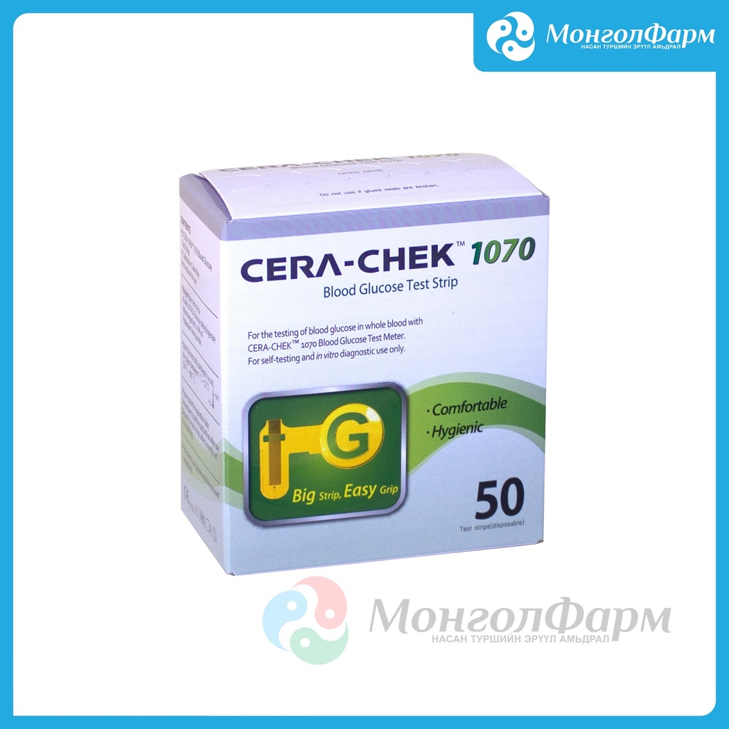 CERA-CHEK 1070 Blood Glucose Strip