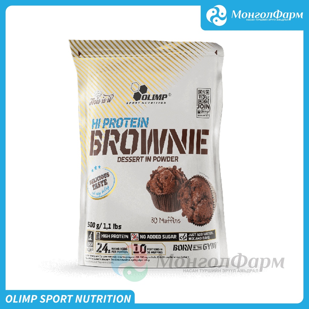 Hi Protein Brownie 500г /шоколад/