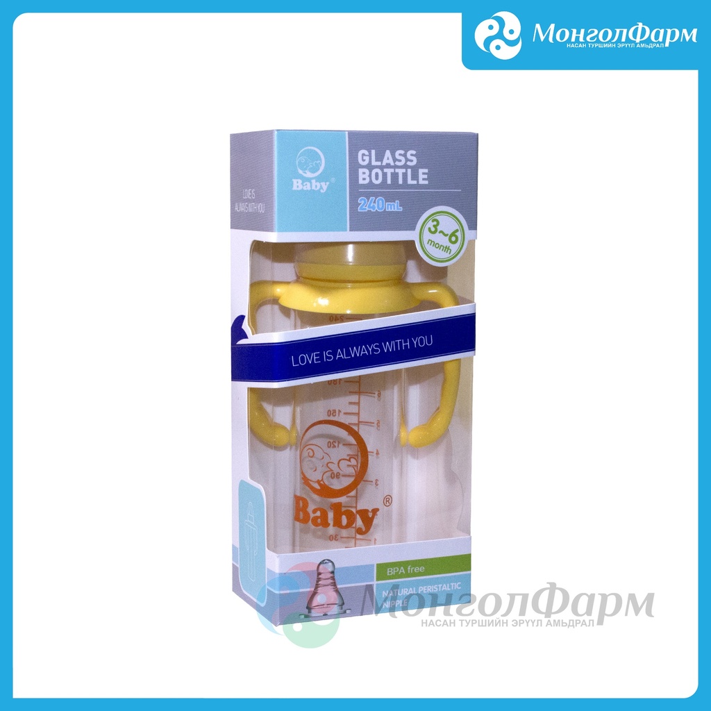 Угж шилэн 240мл /baby/ 3-6 сар